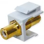 Acoplador keystone VALUE ROLINE RCA blindado plástico blanco (25.99.8211)