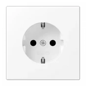 JUNG LS 1520 KI WWM toma de corriente Schuko Type F, 16A 250V, blanco