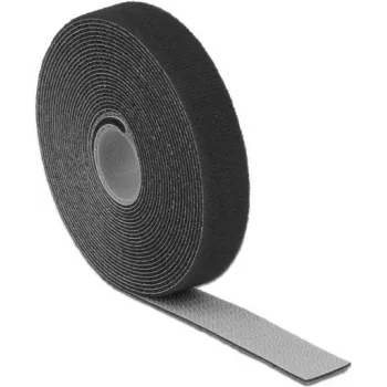 Cierre de velcro DeLOCK 18715 negro