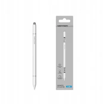 Stylus Vention KQLW0 3-en-1 magnético aleación de aluminio, blanco, 18,2 g