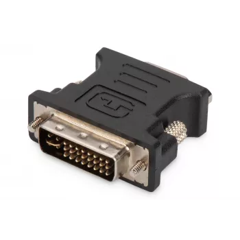 Adaptador DVI Assmann. DVI(24+5) - HD15 M/H. DVI-I Dual-Link. bl (AK-320504-000-S)