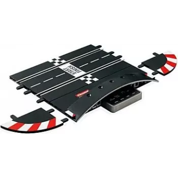 Vía para vehículo de juguete CARRERA 30352 – tramos de vía de plástico negro para coches de juguete