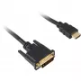 Cable HDMI/DVI-D Sharkoon 1 m