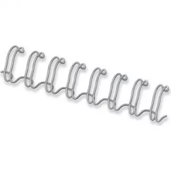 Fellowes - alambre de encuadernar - 12 mm - 34 anillas - A4 (210 x 297 mm) - 100 hojas - plateado - 100 uds. - para Fellowes Galaxy 500, Galaxy E 500, Pulsar 300, Starlet 90 (54453)