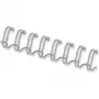 Fellowes - alambre de encuadernar - 12 mm - 34 anillas - A4 (210 x 297 mm) - 100 hojas - plateado - 100 uds. - para Fellowes Galaxy 500, Galaxy E 500, Pulsar 300, Starlet 90 (54453)