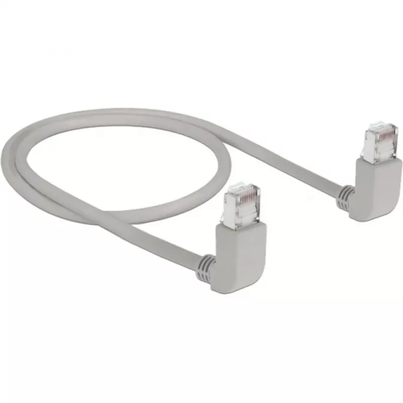 Cable de red DeLOCK 83513 RJ-45 Cat6a 0,5 m gris