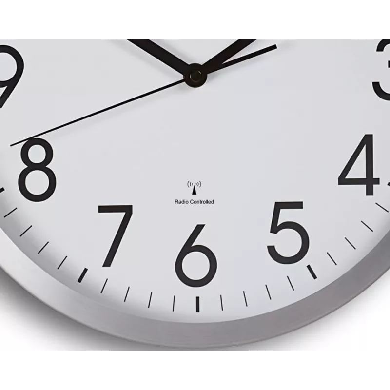 Reloj de pared MAUL MAULmove - AA - 1,5 V - aluminio - blanco - aluminio - cristal - 35 mm (9063008)