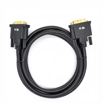 Cable TB MM DVI 24 + 1 de 1,8 m, negro, dorado (AKTBXVD24DVI18B)