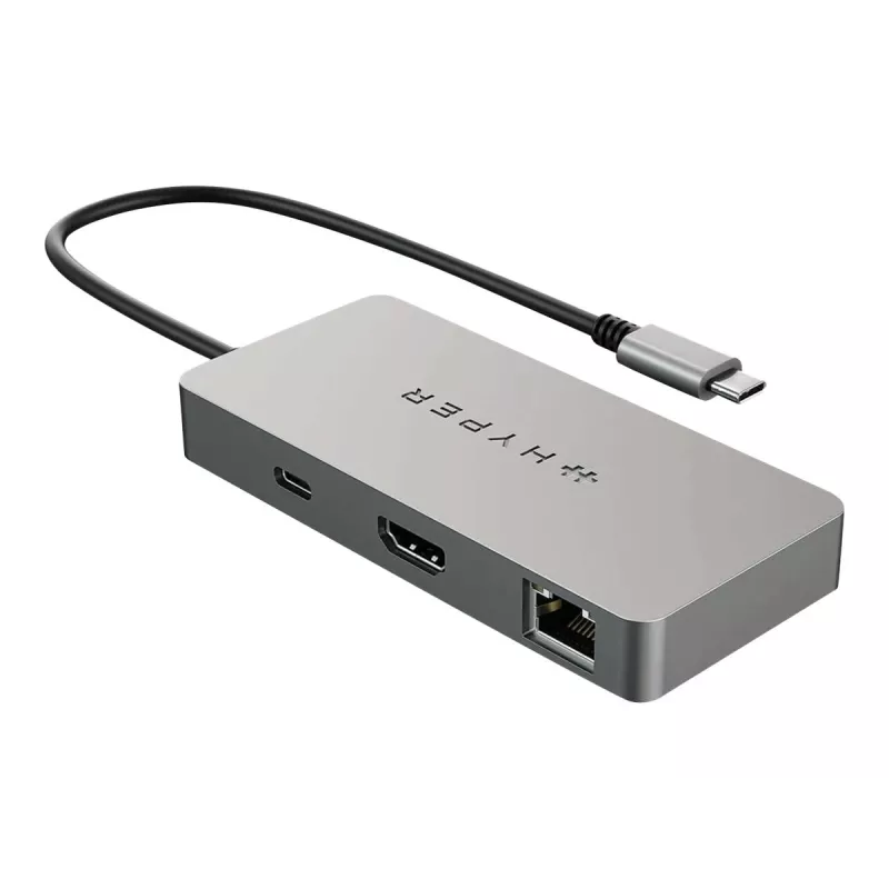 HYPER HDMB2 Hub de interfaz USB 3.2 Gen 1 (3.1 Gen 1) Type-C 5000 Mbit/s acero inoxidable