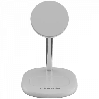 Canyon On Power 205 - 2en1 - base de carga inalámbrica para 2 dispositivos a la vez - blanca