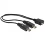 Cable USB DeLOCK 20,5 cm USB micro-B 2 x USB micro-B