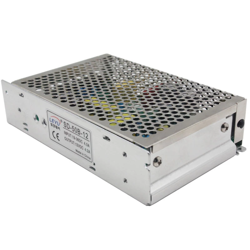 Convertidor de tensión DC/DC Extralink SD-50C-24 48V→24V 50W carcasa metálica con refrigeración pasiva