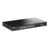 D-Link switch Gigabit apilable PoE+ Smart Managed de 28 puertos con 4 puertos 10G SFP+