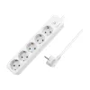 LogiLink LPS246. Longitud del cable: 1,5 m, Número de salidas AC: 5 salidas AC, Soporte de posicionamiento: Interior. Tensión de entrada AC: 250 V, Máx