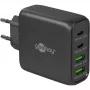 Goobay 64817 Cargador para dispositivos móviles auriculares - smartphone - tablet negro carga rápida AC interior (64817)