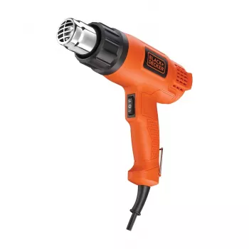 Pistola de aire caliente Black & Decker KX1650 — 1750 W, hasta 600 °C, caudal de aire 570–740 l/min, cable de 2 m, 600 g