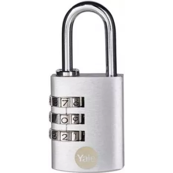YALE Y151B/30/125/1 candado 30 mm plateado candado de combinación