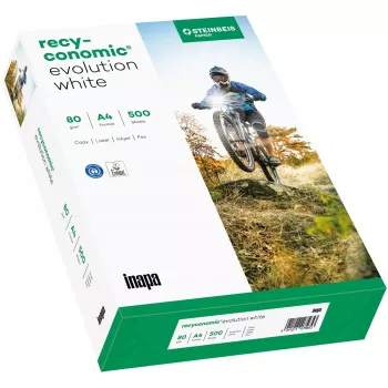 Papel de impresora Inapa Tecno Recyconomic Evolutio A4 80 g/m² 500 hojas blanco