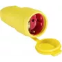 as - Schwabe 62413 acoplador de goma con toma de tierra 230 V amarillo IP44 (62413)