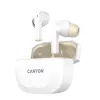 Auriculares CANYON HEXAGON 7 TWS ANC+ENC carga inalámbrica blanco beige