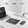 Regleta MACLEAN MCE395 W — 5 tomas de corriente, 3×USB A, 110–240 V AC, 2,1 A USB, máx. 2500 W, blanca, cable de 1,5 m