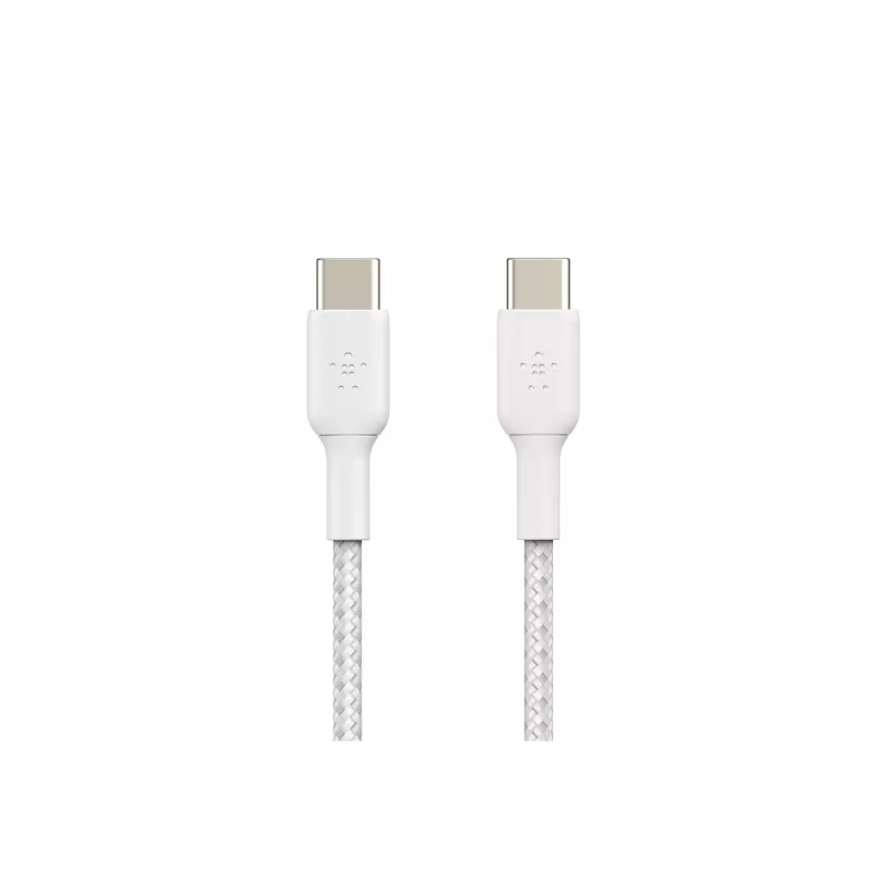 Belkin BOOST CHARGE - cable USB - USB-C de 24 pines (macho) a USB-C de 24 pines (macho) - USB 2.0 - 2 m - blanco