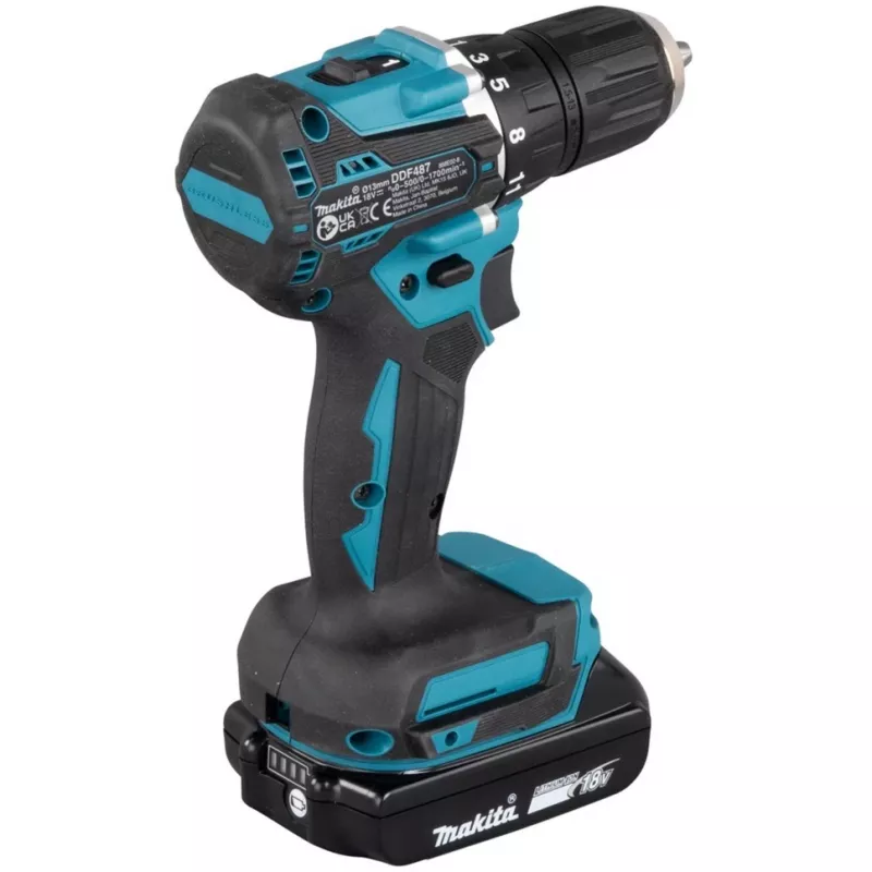 Makita DDF487RAJ Atornillador eléctrico/atornillador de impacto 1700 rpm negro, verde