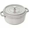 Olla redonda de hierro fundido Staub La Cocotte 3,8 l Trufa – esmaltada, tapa de cierre hermético
