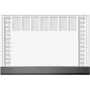 Mantel de escritorio Sigel H6365 papel 595×410 mm, negro/gris/blanco