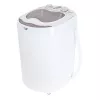 Lavadora de carga superior Adler AD 8055, portátil, 3 kg de capacidad, crema, mando giratorio, 150 W
