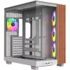 Caja de PC Thermaltake View 380 XL WS ARGB blanco nieve — Torre Midi, soporte ATX, con ventana