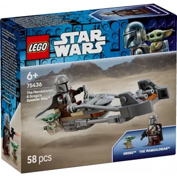 LEGO STAR WARS 75436 El Mandaloriano y la moto speeder de Grogu