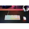 Teclado SteelSeries Apex 3 TKL US, blanco