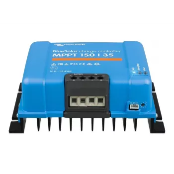 Regulador de carga solar MPPT BlueSolar 150/35 — entrada PV 150 V, corriente de carga 35 A