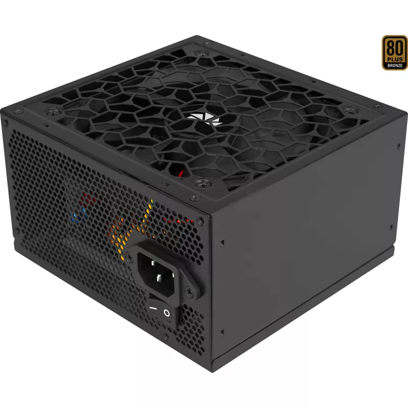 Aerocool AERO BRONZE 650W V2 fuente de alimentación ATX ACPB-AR65AEC.12, 80 PLUS Bronze, PFC activo, negra
