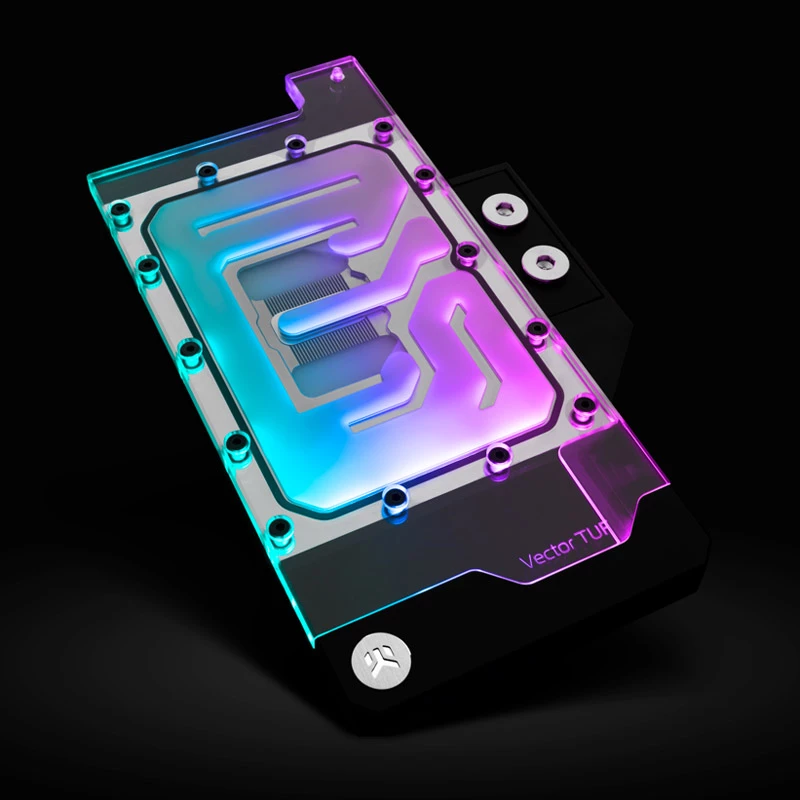 Bloque de agua EK Water Blocks acrílico cobre negro níquel transparente