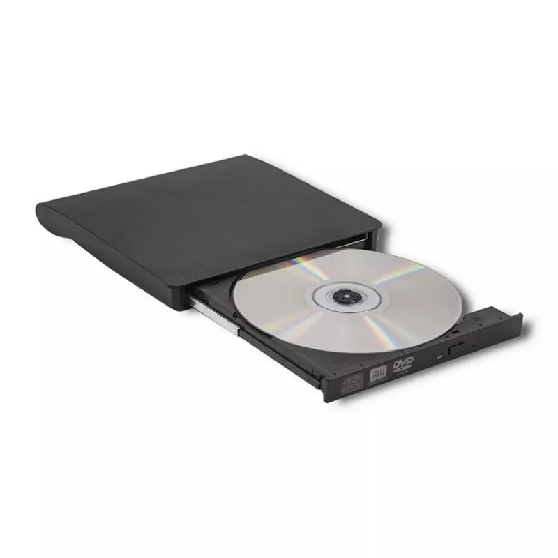 Unidad externa DVD‑RW QOLTEC 51857 — USB 3.0, interfaz SATA, DVD±R 8x, DVD±RW 4x, DVD‑RAM 5x, CD 24x, negra