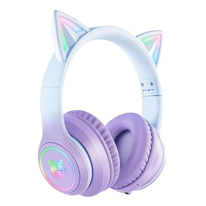 Auriculares Onikuma B90 gaming azul/morado