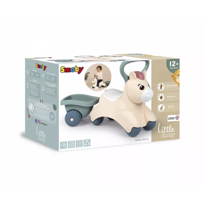 Vehículo de empuje y deslizamiento Little Smoby Baby Pony