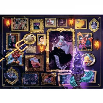 Puzle Ravensburger Villainous Ursula 1000 piezas, puzle Ravensburger de 1000 piezas