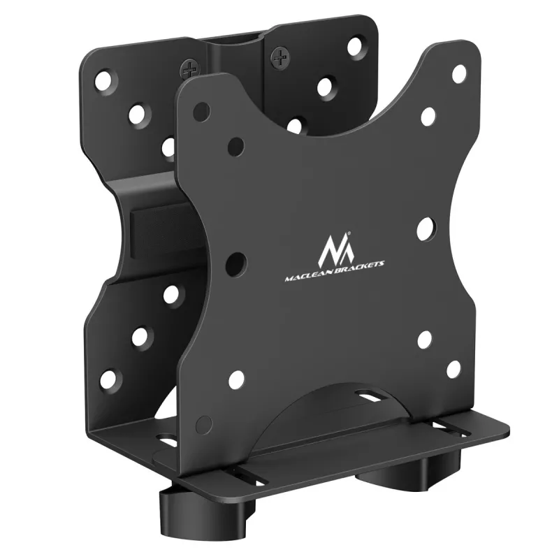 Soporte para mini PC MACLEAN MC-115B — soporte compacto regulable en altura para carcasas de PC pequeñas