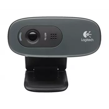 Logitech HD Webcam C270 - Webcam - Color - 1280 x 720 - Audio - USB2.0 (960-000582)