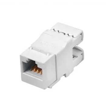 Conector de cable Q-LANTEC MKN-U6-1 RJ45 UTP categoría 6 no apantallado blanco