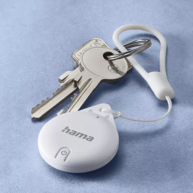 HAMA Item Finder 00185815 Bluetooth para Apple app Buscar, blanco — rastreador para localizar objetos personales