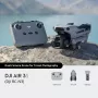 Quadcopter DJI Air 3s RC-N3 — Cámara de 50-MP, 4K 3840×2160, 4 rotores, máx. 27 m/s, Alcance 32.000 m, Batería de 4276 mAh, gris