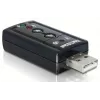 DeLOCK Adaptador de sonido USB 7.1 - Tarjeta de sonido - Estéreo - USB (61645)