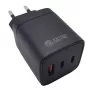 Cargador EXTRA DIGITAL GaN 2x USB Type-C, USB Type-A: 65W, PPS