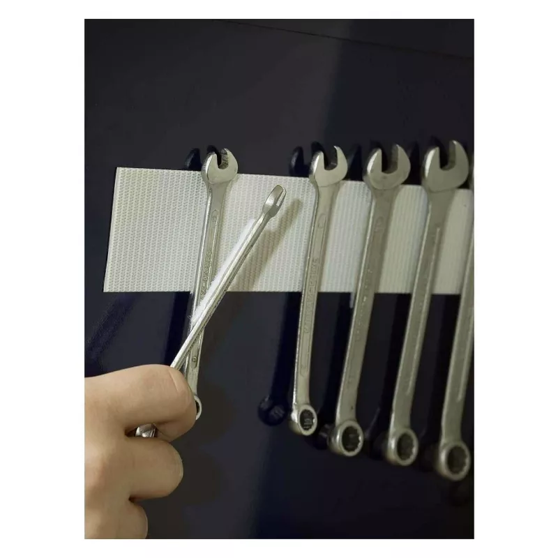 VELCRO Cinta de velcro extra fuerte autoadhesiva, gancho y bucle 50mm x 2,5m blanco