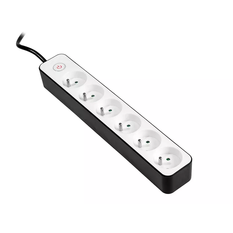 Regleta TRACER Zebra 1,5 m 6 tomas