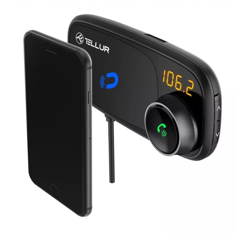 Soporte magnético para teléfono Tellur FMT-B6, negro, ángulo ajustable, compatible con smartphones
